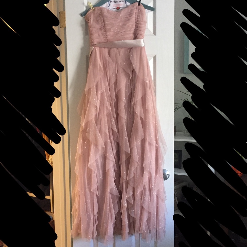 Sparkly Pink Prom Dress